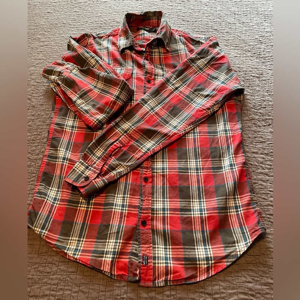 Mtl Lab vintage men’s checked shirt